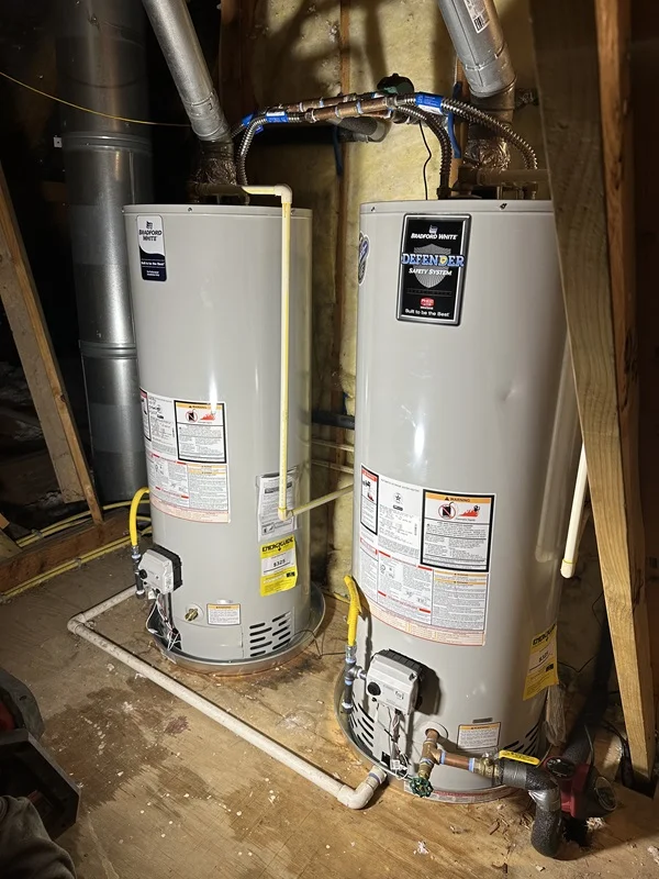 Two Water Heaters installed by JP Plumbing